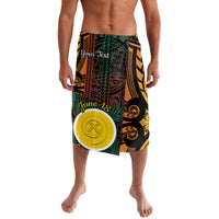Personalised Shefa Day Lavalava Happy June 18 Vanuatu Province LT14 Black - Polynesian Pride