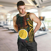 Personalised Shefa Day Men Tank Top Happy June 18 Vanuatu Province LT14 Black - Polynesian Pride
