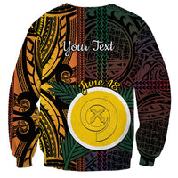 Personalised Shefa Day Sweatshirt Happy June 18 Vanuatu Province LT14 - Polynesian Pride