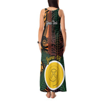 Personalised Shefa Day Tank Maxi Dress Happy June 18 Vanuatu Province LT14 - Polynesian Pride