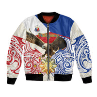 Philippines Independence Day Bomber Jacket Pilipinas Eagle 126th Anniversary LT14 Unisex Blue - Polynesian Pride