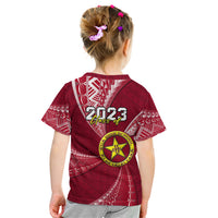 Personalised Tonga Eua High School Kid T Shirt Class Of Year Tongan Ngatu Pattern LT14 - Polynesian Pride