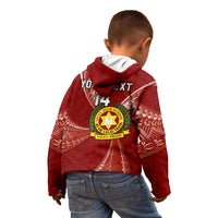 Personalised Tonga Vavau High School Kid Hoodie Tongan Ngatu Pattern LT14 - Polynesian Pride