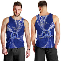 Personalised Tonga Queen Salote College Men Tank Top Tongan Ngatu Pattern LT14 - Polynesian Pride