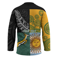 Personalised Rugby 2025 Championship Hockey Jersey Combination of Southern Hemisphere Countries LT14 - Polynesian Pride