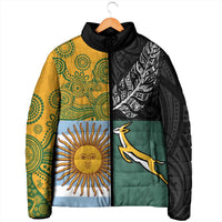 Personalised Rugby 2025 Championship Padded Jacket Combination of Southern Hemisphere Countries LT14 - Polynesian Pride