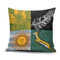 Rugby 2025 Championship Pillow Cover Combination of Southern Hemisphere Countries - Polynesian Pride