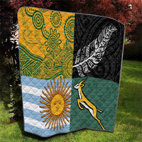 Rugby 2025 Championship Quilt Combination of Southern Hemisphere Countries - Polynesian Pride
