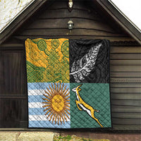 Rugby 2025 Championship Quilt Combination of Southern Hemisphere Countries - Polynesian Pride