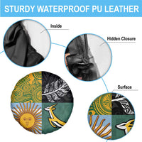 Rugby 2025 Championship Spare Tire Cover Combination of Southern Hemisphere Countries - Polynesian Pride