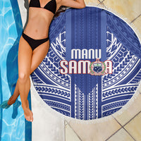 Manu Samoa Rugby 2026 Beach Blanket Samoan Pattern