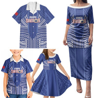 Custom Manu Samoa Rugby 2026 Family Matching Puletasi and Hawaiian Shirt Samoan Pattern LT14 - Polynesian Pride