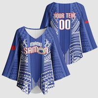 Custom Manu Samoa Rugby 2026 Kimono Sleeve Blouse Samoan Pattern