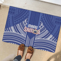 Manu Samoa Rugby 2026 Rubber Doormat Samoan Pattern