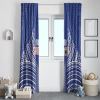 Manu Samoa Rugby 2026 Window Curtain Samoan Pattern