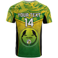 Custom Papua New Guinea Rugby T Shirt Enga Mioks PNG Polynesian Pattern LT14 - Polynesian Pride