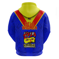 Papua New Guinea Rugby Hoodie Hela Wigmen PNG Polynesian Pattern LT14 - Polynesian Pride