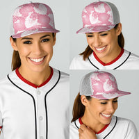 Pink Aloha Hawaii Baseball Net Cap Monstera Hibiscus Plumeria Seamless Vibes LT14 - Polynesian Pride