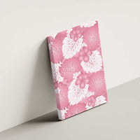 Pink Aloha Hawaii Canvas Wall Art Monstera Hibiscus Plumeria Seamless Vibes - Polynesian Pride