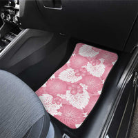 Pink Aloha Hawaii Car Mats Monstera Hibiscus Plumeria Seamless Vibes - Polynesian Pride
