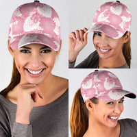 Pink Aloha Hawaii Classic Cap Monstera Hibiscus Plumeria Seamless Vibes LT14 - Polynesian Pride