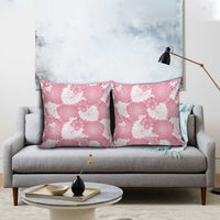 Pink Aloha Hawaii Pillow Cover Monstera Hibiscus Plumeria Seamless Vibes - Polynesian Pride