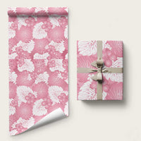 Pink Aloha Hawaii Wrapping Paper Monstera Hibiscus Plumeria Seamless Vibes - Polynesian Pride