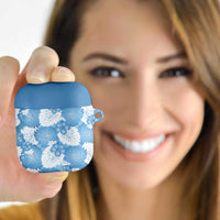 Blue Aloha Hawaii AirPods Case Monstera Hibiscus Plumeria Seamless Vibes LT14 Blue - Polynesian Pride