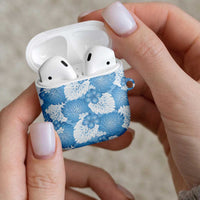 Blue Aloha Hawaii AirPods Case Monstera Hibiscus Plumeria Seamless Vibes LT14 - Polynesian Pride