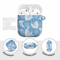 Blue Aloha Hawaii AirPods Case Monstera Hibiscus Plumeria Seamless Vibes LT14 - Polynesian Pride