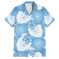 Blue Aloha Hawaii Hawaiian Shirt Monstera Hibiscus Plumeria Seamless Vibes - Polynesian Pride