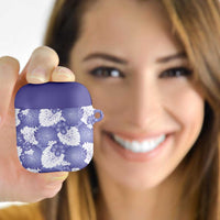 Purple Aloha Hawaii AirPods Case Monstera Hibiscus Plumeria Seamless Vibes LT14 Purple - Polynesian Pride