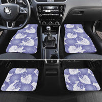 Purple Aloha Hawaii Car Mats Monstera Hibiscus Plumeria Seamless Vibes - Polynesian Pride