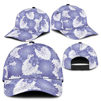 Purple Aloha Hawaii Classic Cap Monstera Hibiscus Plumeria Seamless Vibes LT14 - Polynesian Pride
