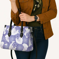 Purple Aloha Hawaii Leather Bag Monstera Hibiscus Plumeria Seamless Vibes LT14 - Polynesian Pride