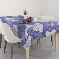 Purple Aloha Hawaii Tablecloth Monstera Hibiscus Plumeria Seamless Vibes - Polynesian Pride