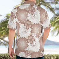 Mocha Mousse Aloha Hawaii Hawaiian Shirt Monstera Hibiscus Plumeria Seamless Vibes - Polynesian Pride