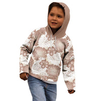 Mocha Mousse Aloha Hawaii Kid Hoodie Monstera Hibiscus Plumeria Seamless Vibes LT14 - Polynesian Pride