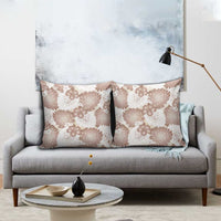 Mocha Mousse Aloha Hawaii Pillow Cover Monstera Hibiscus Plumeria Seamless Vibes - Polynesian Pride