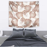 Mocha Mousse Aloha Hawaii Tapestry Monstera Hibiscus Plumeria Seamless Vibes - Polynesian Pride