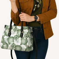 Sage Green Aloha Hawaii Leather Bag Monstera Hibiscus Plumeria Seamless Vibes LT14 - Polynesian Pride