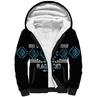 Aotearoa Atua Ranginui Personalised Sherpa Hoodie Maori Sky Father Taniko Motifs LT14 Unisex Blue - Polynesian Pride