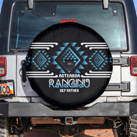 Aotearoa Atua Ranginui Spare Tire Cover Maori Sky Father Taniko Motifs LT14 Blue - Polynesian Pride