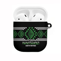 Aotearoa Atua Papatuanuku AirPods Case Maori Earth Mother Taniko Motifs LT14 Green - Polynesian Pride