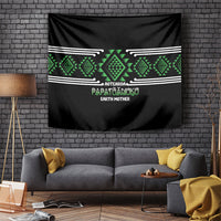 Aotearoa Atua Papatuanuku Tapestry Maori Earth Mother Taniko Motifs LT14 Green - Polynesian Pride