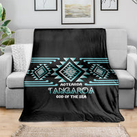 Aotearoa Atua Tangaroa Blanket Maori God Of The Sea Taniko Motifs LT14 - Polynesian Pride