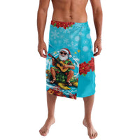 Hawaii Christmas Lavalava Mele Kalikimaka Poinsettia Lei Polynesian - Blue LT14 Blue - Polynesian Pride