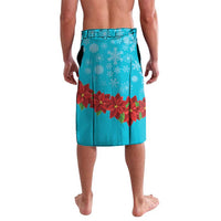 Hawaii Christmas Lavalava Mele Kalikimaka Poinsettia Lei Polynesian - Blue LT14 - Polynesian Pride