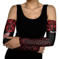 Personalised Keep Maori Wards New Zealand Arm Sleeves Stronger Together Aotearoa Taniko LT14 - Polynesian Pride