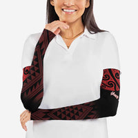 Personalised Keep Maori Wards New Zealand Arm Sleeves Stronger Together Aotearoa Taniko LT14 - Polynesian Pride
